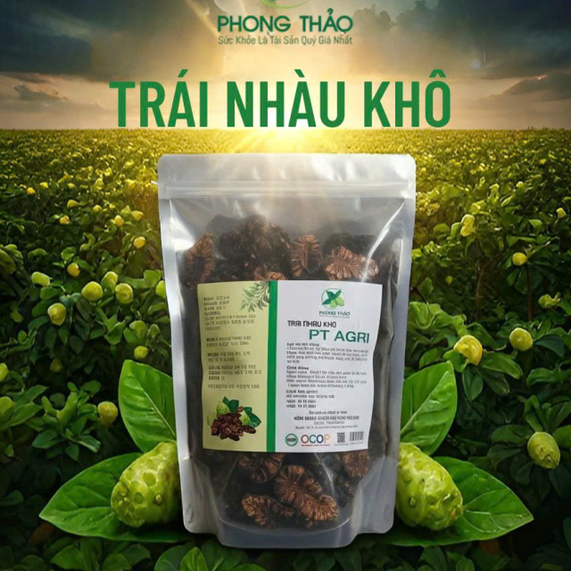 TRÁI NHÀU SẤY KHÔ PHONG THẢO   (nhàu gai loại già) 500gam